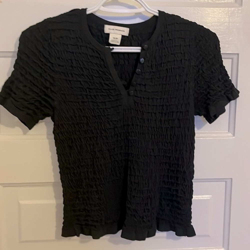 Textured polo shirt